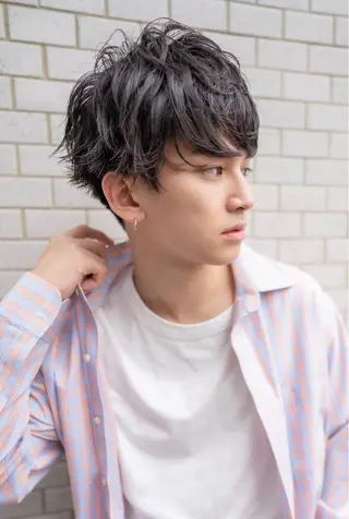 ショート パーマ メンズ FM【エフエム】HAVANA所属・💈圧倒的メンズ特化 明大前美容師💈のヘアスタイル