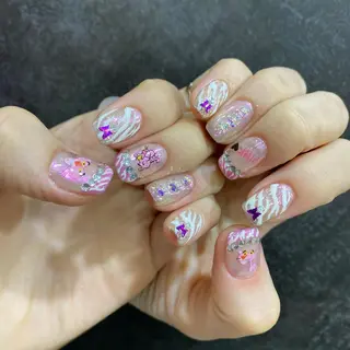 ショート カラー ヘアアレンジ ネイル マツエク・マツパ 💓💓彩 音💓💓のマツエク・マツパデザイン