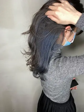 ロング カラー ヘアアレンジ Belle hair Design青野大貴のヘアスタイル