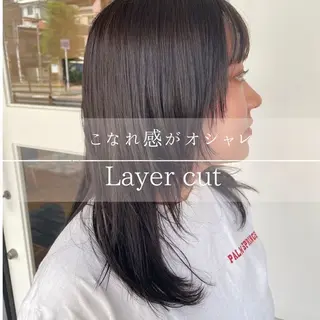 ロング MOLLASALON 浅香山店所属・ツジ モモカのヘアスタイル