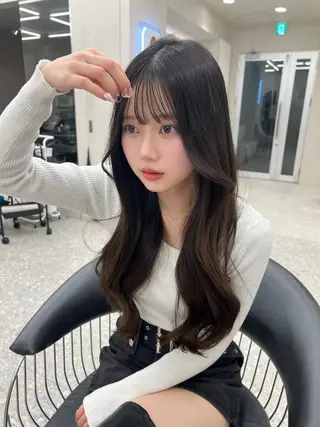 ロング 地毛風縮毛矯正 ☘️松井　傑のヘアスタイル