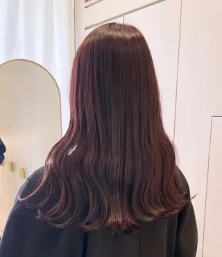 セミロング カラー 暖色/オリーブカラー /中村未来🍒🫒のヘアスタイル