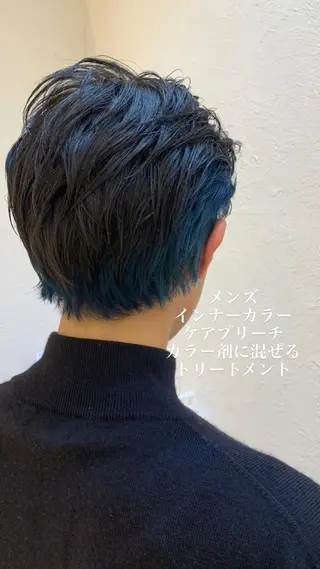 ショート カラー メンズ 似合わせカラー/艶 髪質改善/ヨシザキのヘアスタイル