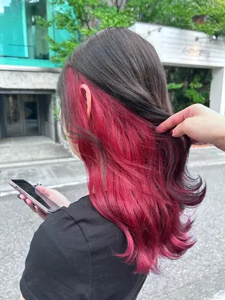 ロング カラー ヘアアレンジ 💕ブリーチ/ヘアメ 🎀YUUKAのヘアスタイル