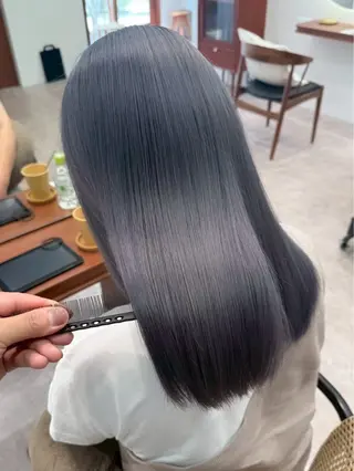 ミディアム カラー ヘアアレンジ 立川レイヤー ブリーチaoiのヘアスタイル