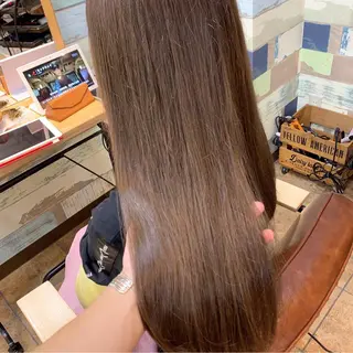 ロング カラー ブリーチなし Wカラー🩷星野翔太のヘアスタイル