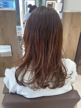 セミロング 美髪×縮毛矯正 水上真由美😘のヘアスタイル