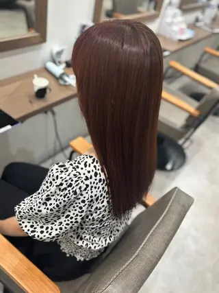 ロング カラー おかだ まなみのヘアスタイル
