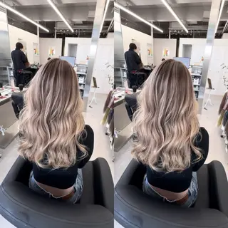 カラー シールエクステ/ ダブルカラー/茉央のヘアスタイル