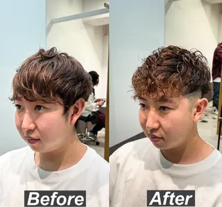 パーマ メンズ 【23時まで営業】 酒井啓佑のヘアスタイル