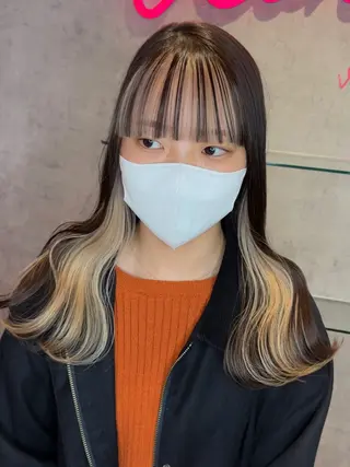 ロング カラー 韓国ヘア/艶カラー /田中悠佑のヘアスタイル