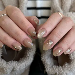 ネイル Ray. ちゅるん系ニュアンスのネイルデザイン