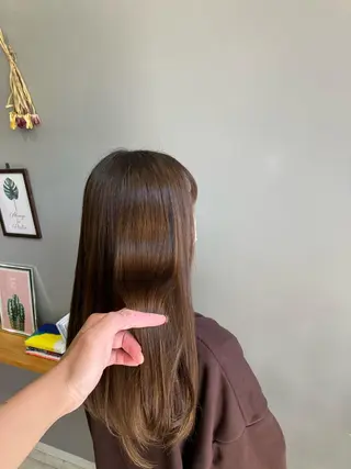 ロング 渡辺俊介 暗髪カラー /美髪矯正/髪質改善のヘアスタイル