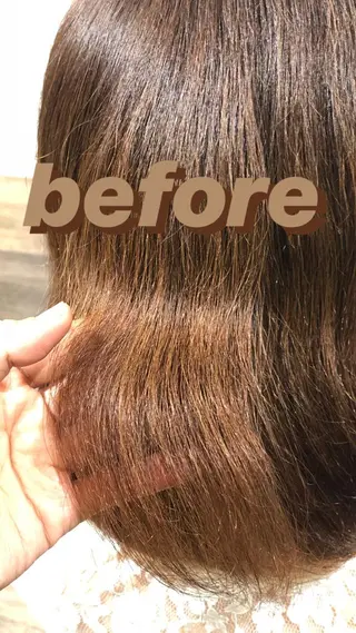 カラー 梅田ハイトーン チダ ヒナノのヘアスタイル