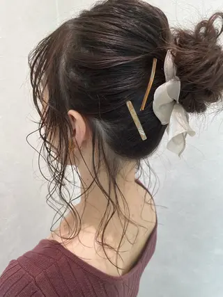 ロング ヘアアレンジ crop es 茅ヶ崎所属・ヘアセット/髪質改善 🌿 長 若奈のヘアスタイル
