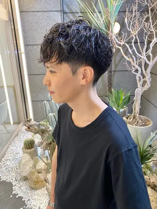 ショート パーマ メンズ 酸スト/フェザー パーマ/三谷海斗のヘアスタイル