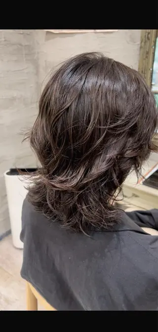 ミディアム パーマ メンズ メンズStylist 山根慧のヘアスタイル