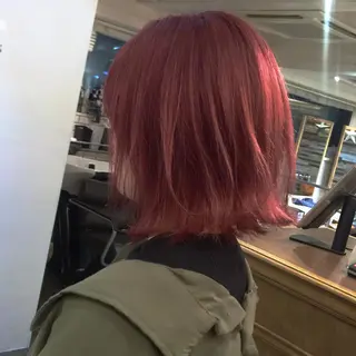 ショート カラー ホワイト&レイヤーカ ットエクステ長畠俊輔のヘアスタイル