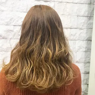 ロング カラー 艶カラー ⭐️田中真緒のヘアスタイル