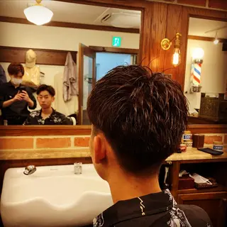 ショート メンズ ヒロ銀座 バーバーショップ神楽坂所属・ひらお あおとのヘアスタイル