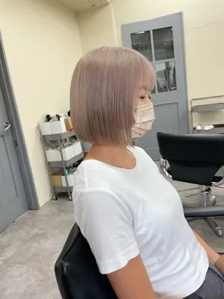 ショート カラー EGO所属・ブリーチカラー💖 rukaのヘアスタイル