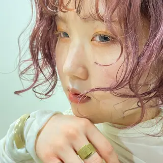 カラー パーマ 暖色カラー /ヘアアレンジ/花鈴のヘアスタイル