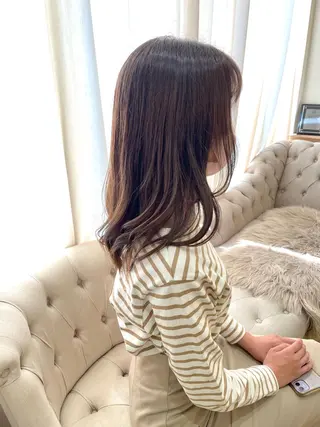 セミロング カラー 🌷tocca Mai🌷のヘアスタイル