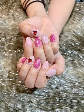 ネイル 🌙都岡 ムーンネイルのネイルデザイン