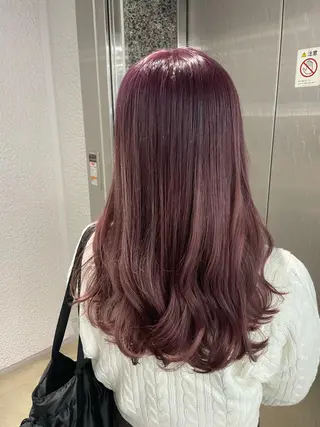 セミロング カラー rio🧚🏻‍♀️ 暖色/グレージュのヘアスタイル