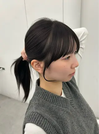 セミロング 加藤 優里のヘアスタイル