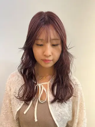 セミロング KOCHAB 中村穂風のヘアスタイル