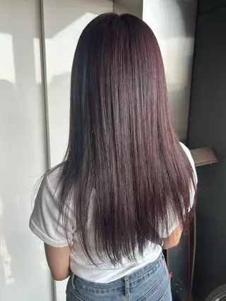 ロング カラー 滝本 和叶のヘアスタイル