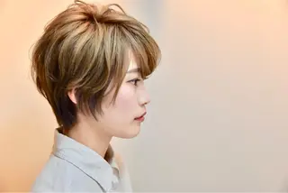 ショート カラー hair resort terrasse所属・長尾 圭のヘアスタイル