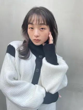 ミディアム カラー レイヤーパーマ🪐 伽羅のヘアスタイル