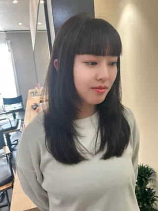 ロング カラー hub hair レイヤー/透明感のヘアスタイル