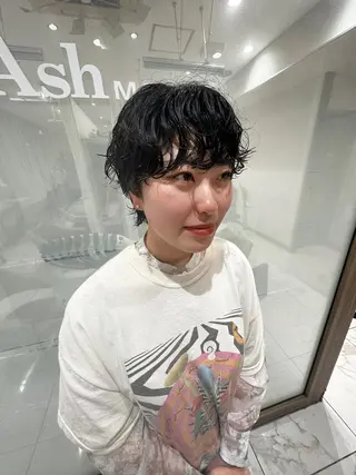 ショート パーマ hollo原宿所属・パーマ/ハイトーン 🎀Rumiのヘアスタイル