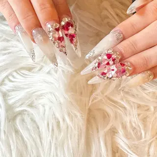 ロング LaLa Peach 崎原のネイルデザイン