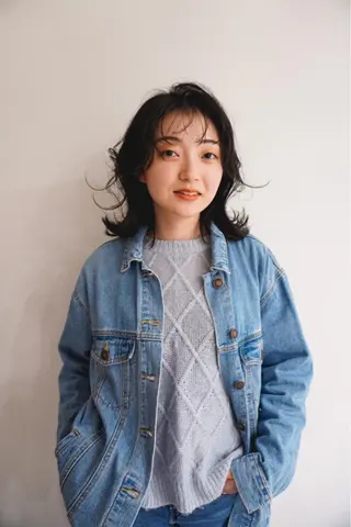 セミロング メンズハイトーン/栄 /イトウタケルのヘアスタイル