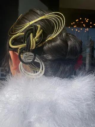 ヘアアレンジ 🍒serika 暖色カラー 🍒のヘアスタイル