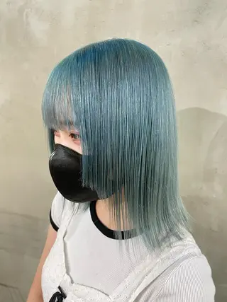 カラー 色落ち綺麗透明感カラ /ボブ/ナカツヒカルのヘアスタイル