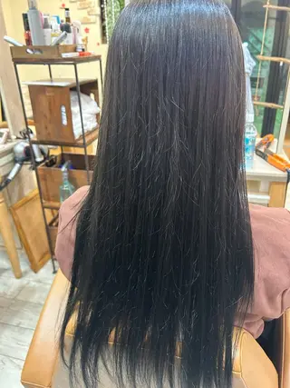 ロング カラー ブリーチなしカラー 野々花🩰のヘアスタイル