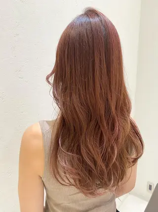 セミロング カラー Matie所属・🌈似合わせカラー 🌈もりななこ🧡のヘアスタイル