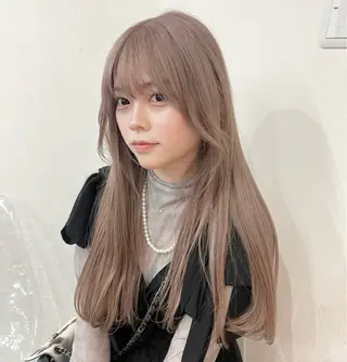 ロング カラー カットモデル୨୧大阪 梅田タカシマリナ♡のヘアスタイル