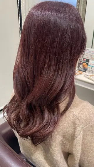 ロング カラー 前田 夏実/メンズカットのヘアスタイル
