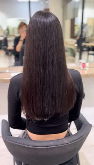 ロング カラー パーマ ⭐️似合わせボブ 縮毛矯正⭐️かえでのヘアスタイル