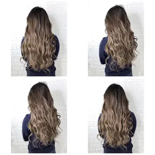 ロング カラー KIZU 髪質改善 オカルト怪談のヘアスタイル