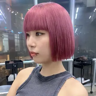 ショート カラー ヘアアレンジ 💗💗韓国レイヤー yu-ki💗💗のヘアスタイル