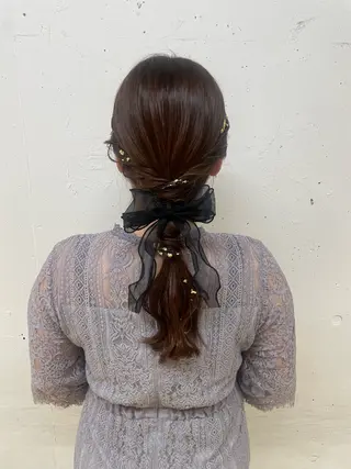 セミロング カラー ヘアアレンジ 髪質改善/縮毛/新宿 🫧SUZUKA🫧のヘアスタイル