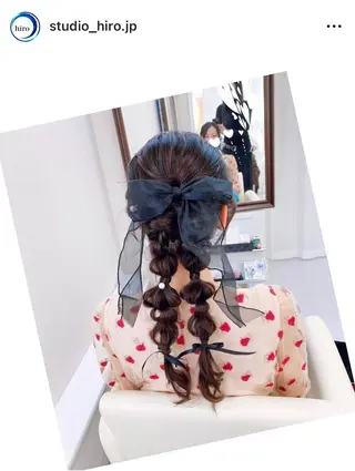 ヘアアレンジ 京都.祇園セットサロン:スタジオ ヒロ【Studio hiro】所属・ヒロ(hiro) •スタジオヒロのヘアスタイル