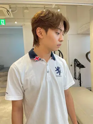 ミディアム パーマ メンズ 🇰🇷カルマパーマ kaito🇰🇷のヘアスタイル